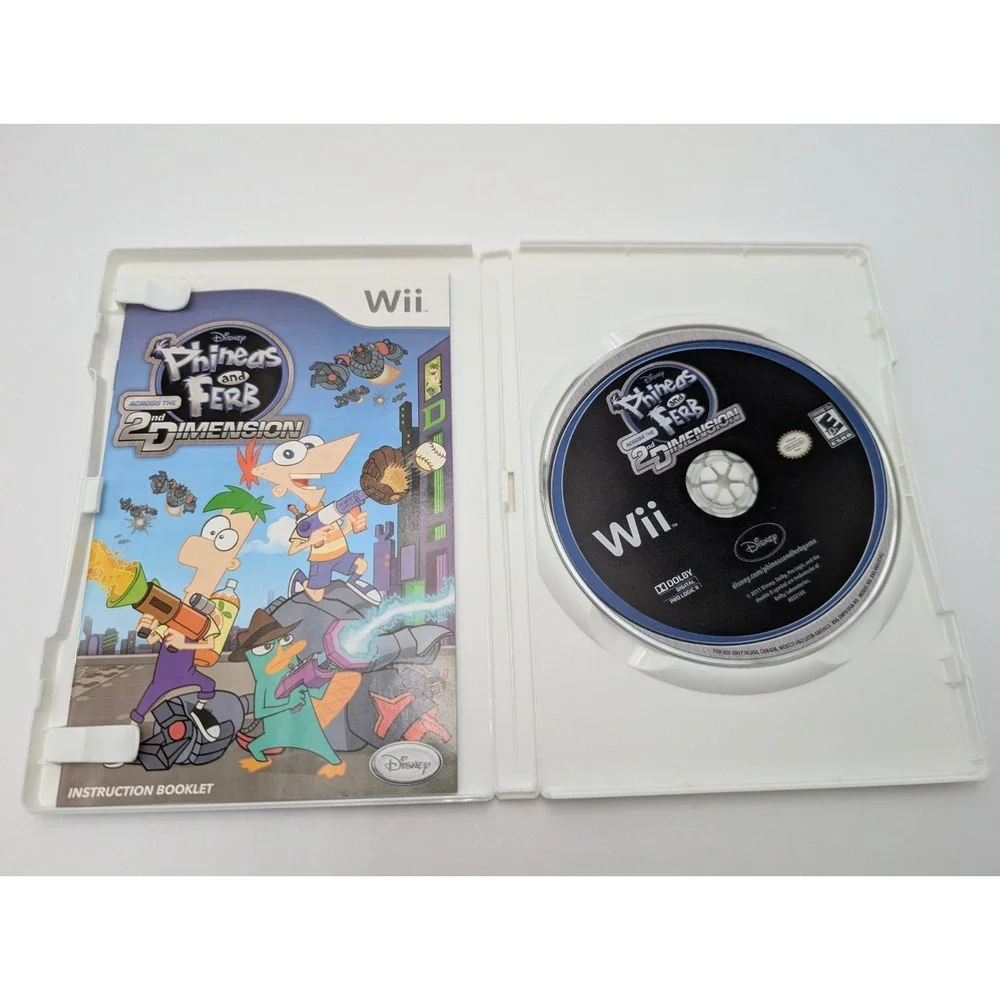 Disney Phineas & Ferb: 2nd Dimension Nintendo Wii Complete With Manual
